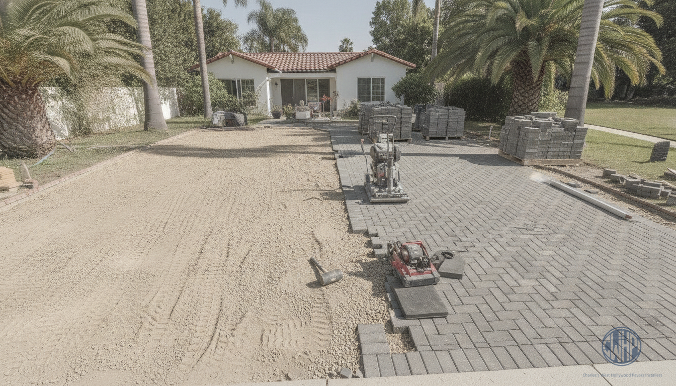 Paver Driveway Installation