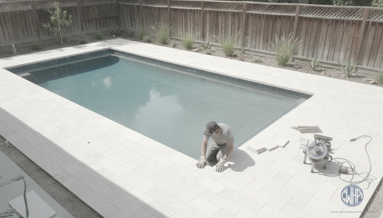 Pool Deck Paver Installation
